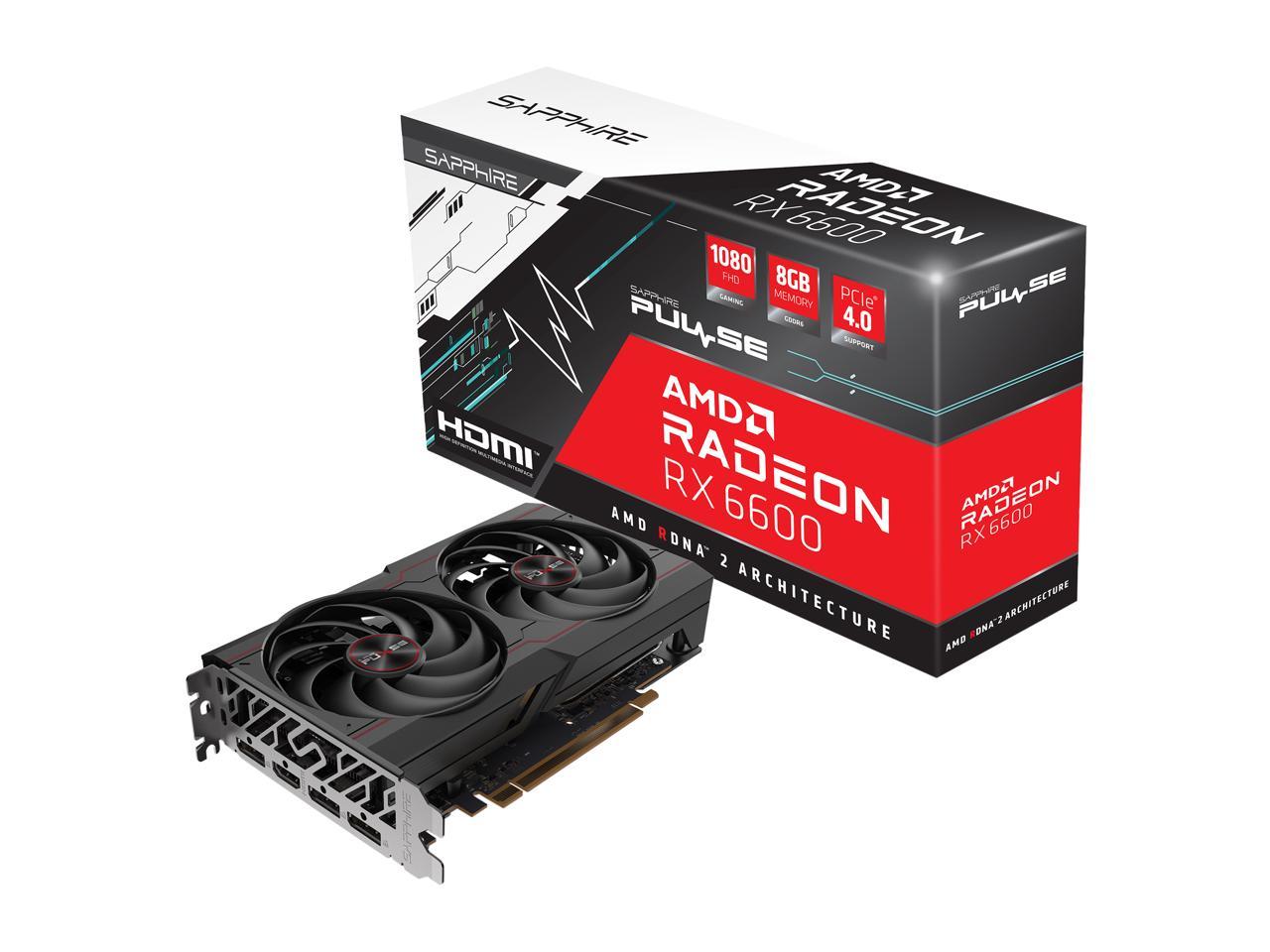 SAPPHIRE PULSE Radeon RX 6600 8GB GDDR6 PCI Express 4.0 ATX Video Card 11310-01-20G 5