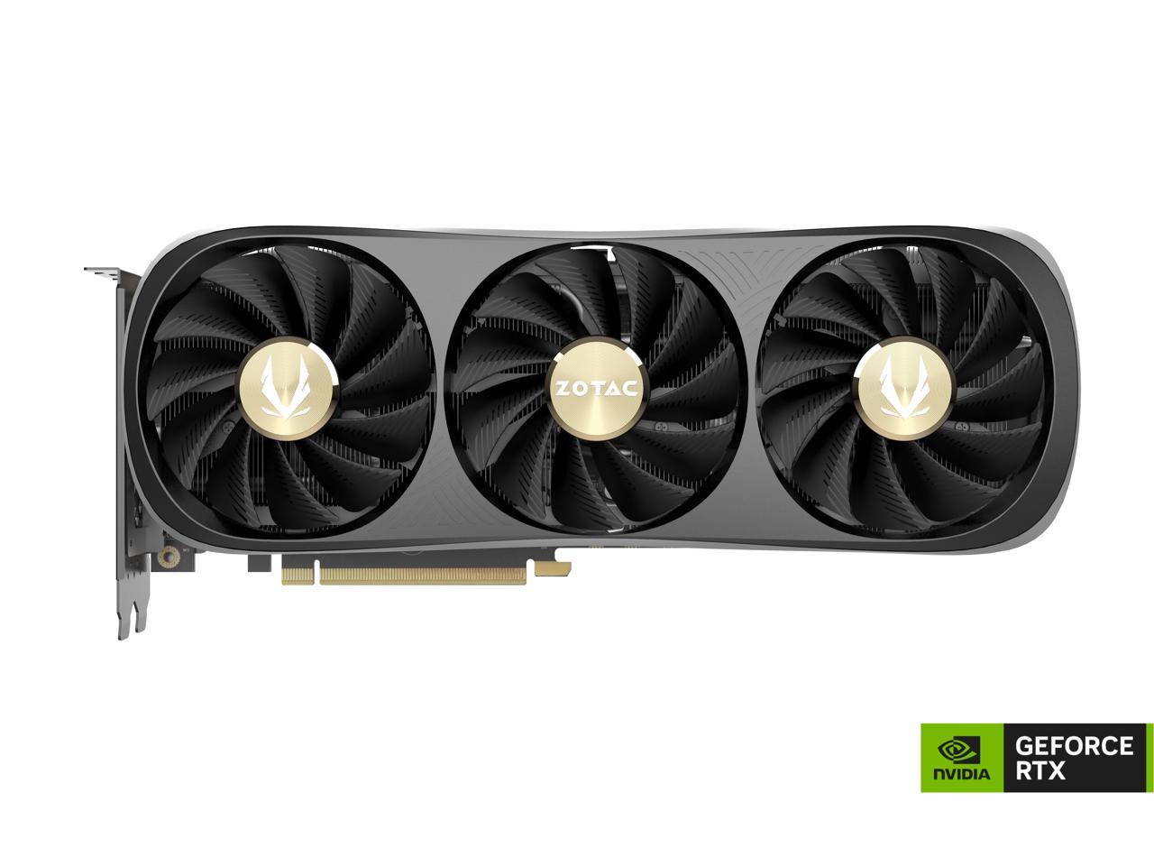 ZOTAC GAMING GeForce RTX 4070 Ti Trinity OC DLSS 3 12GB GDDR6X 192-bit 21 Gbps PCIE 4.0 Gaming Graphics Card, IceStorm 2.0 Advanced Cooling, SPECTRA 2.0 RGB Lighting, ZT-D40710J-10P 2