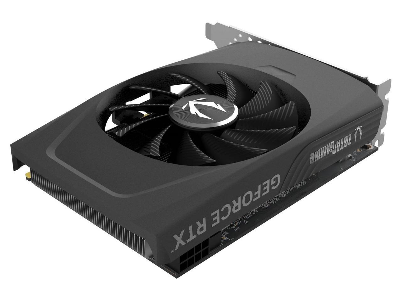 ZOTAC GAMING GeForce RTX 4060 8GB Solo DLSS 3 8GB GDDR6 128-bit 17 Gbps PCIE 4.0 Super Compact Gaming Graphics Card, ZT-D40600G-10L 4