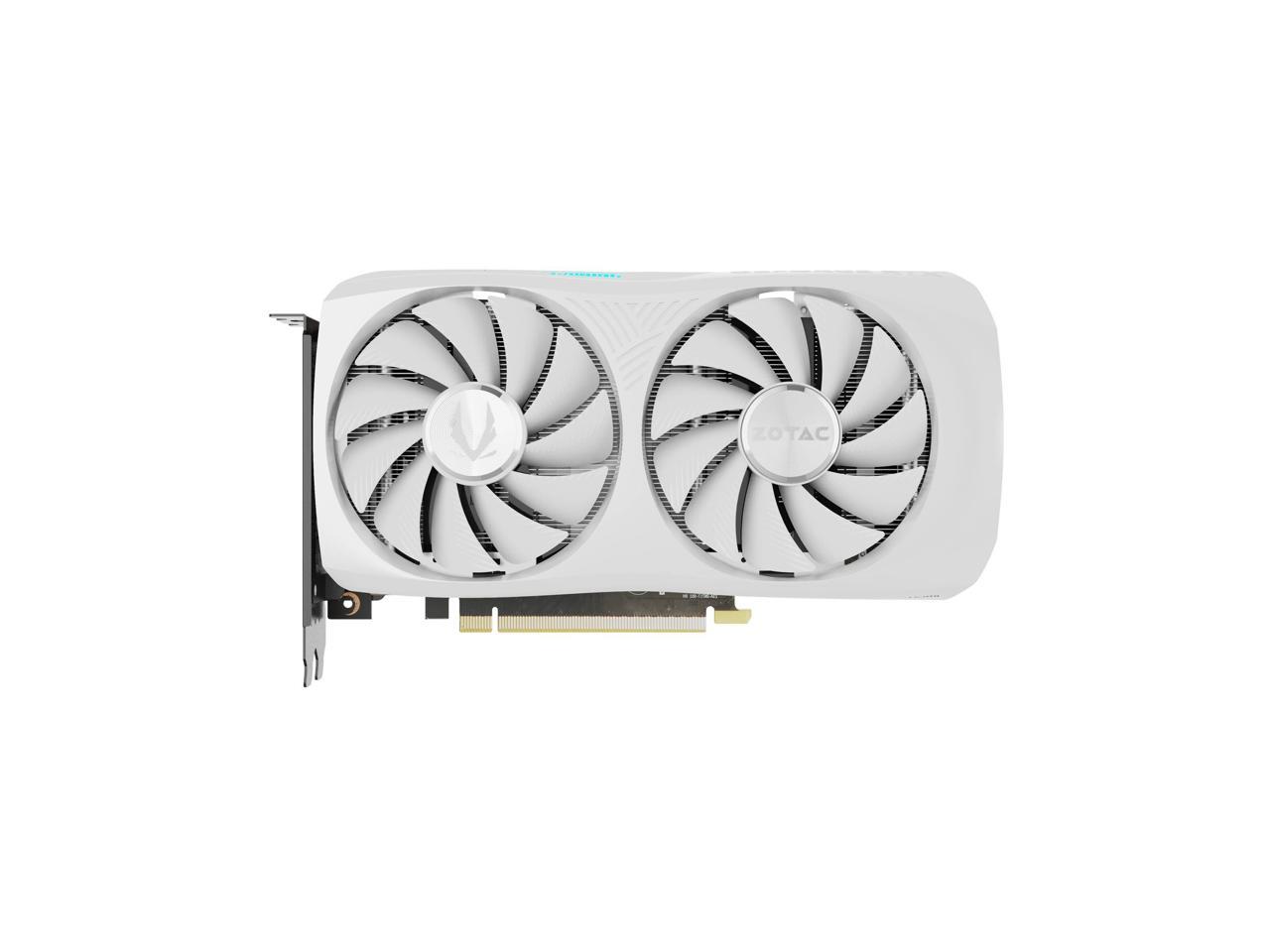 ZOTAC GAMING GeForce RTX 4060 Ti 8GB Twin Edge OC White Edition DLSS 3 8GB GDDR6 128-bit 18 Gbps PCIE 4.0 Compact Graphics Card, IceStorm 2.0 Advanced Cooling, SPECTRA RGB Lighting, ZT-D40610Q-10M 1