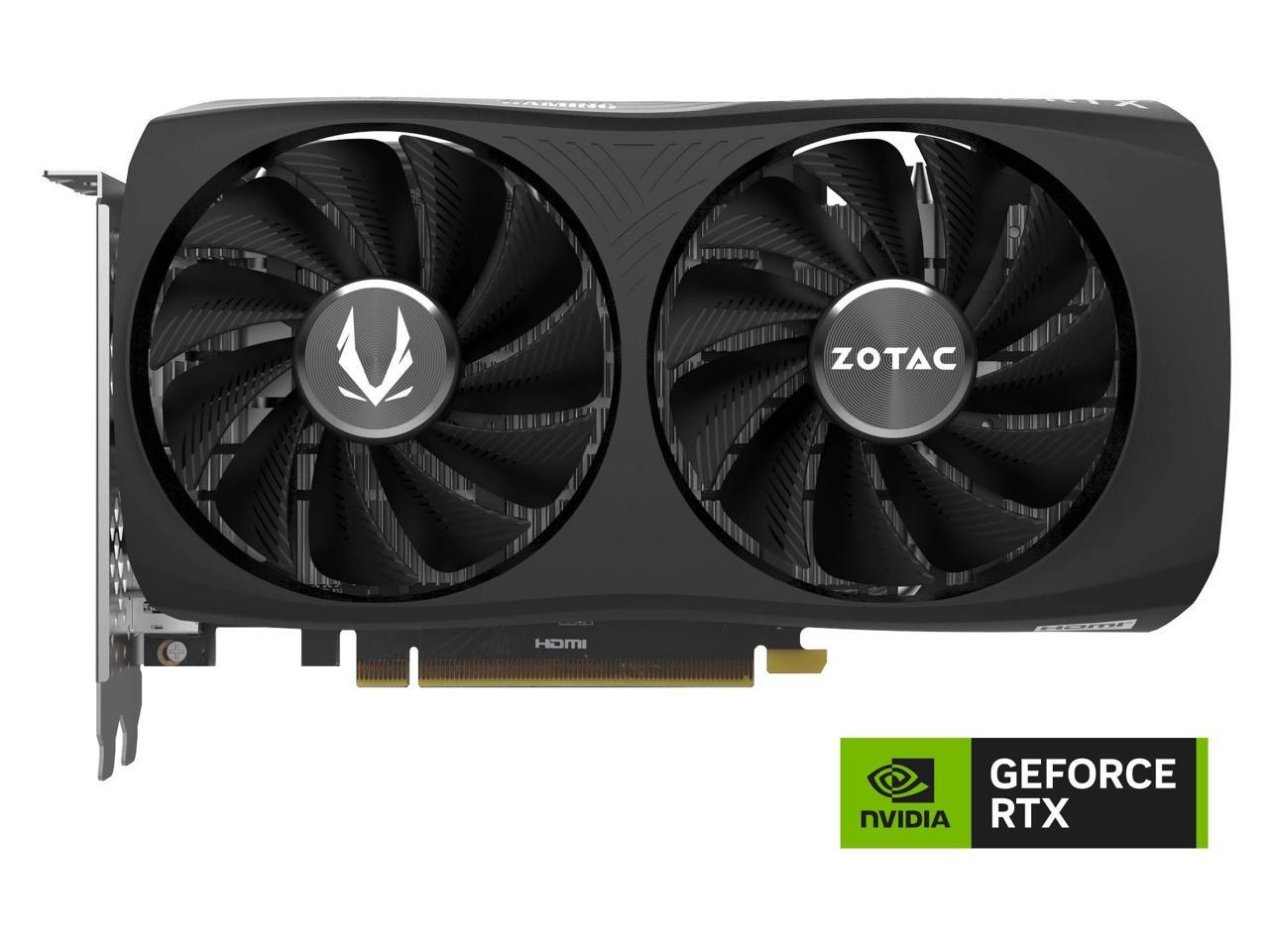 ZOTAC GAMING GeForce RTX 4060 8GB Twin Edge OC DLSS 3 8GB GDDR6 128-bit 17 Gbps PCIE 4.0 Compact Gaming Graphics Card, ZT-D40600H-10M 2