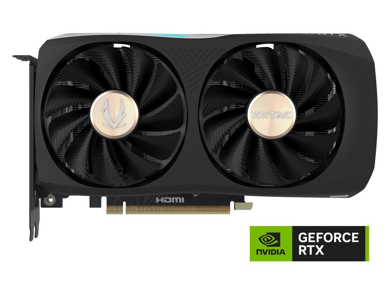 ZOTAC GAMING GeForce RTX 4060 Ti 16GB AMP DLSS 3 16GB GDDR6 128-bit 18 Gbps PCIE 4.0 Compact Gaming Graphics Card, IceStorm 2.0 Advanced Cooling, SPECTRA RGB Lighting, ZT-D40620F-10M 2