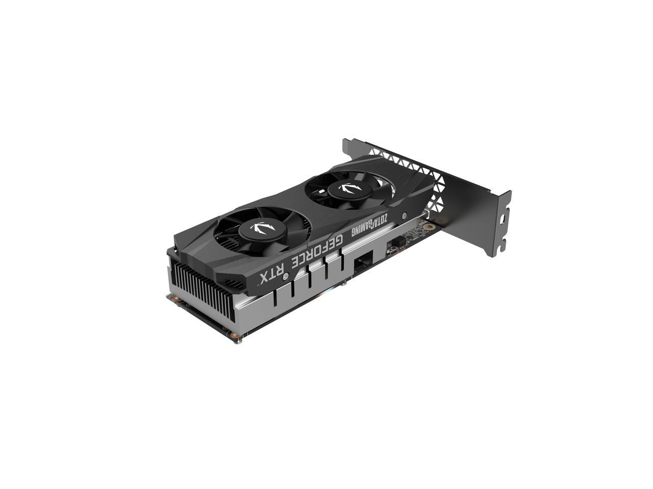 ZOTAC GAMING GeForce RTX 3050 6GB GDDR6 Low-Profile 96-bit 14 Gbps PCIE 4.0 Super Compact Gaming Graphics Card, ZT-A30510L-10L 5