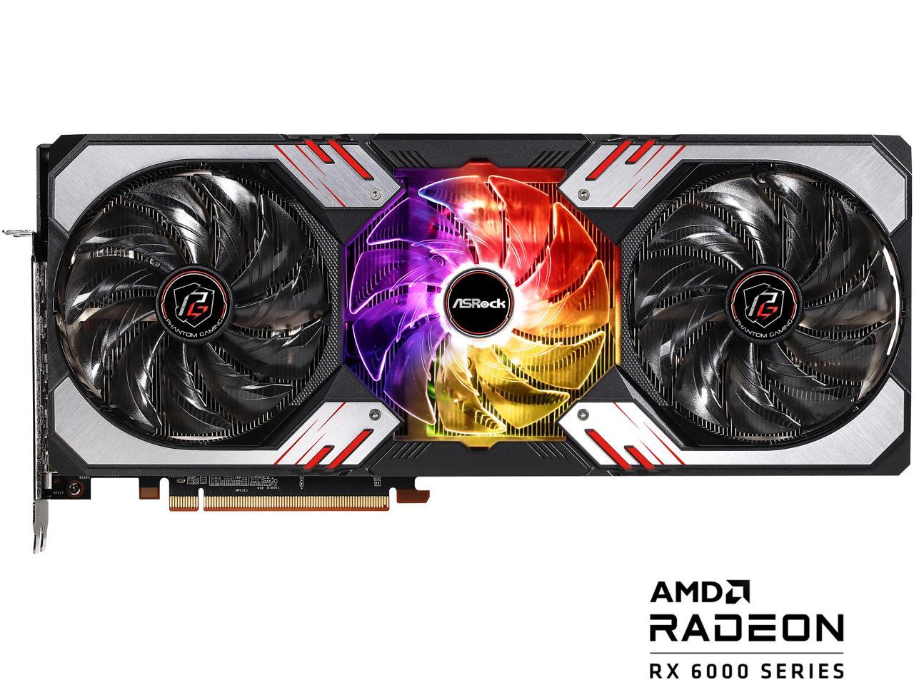 ASRock Radeon RX 6800 XT Phantom Gaming Graphics Card with 16GB GDDR6, AMD RDNA 2 (RX6800XT PGD 16GO) 2