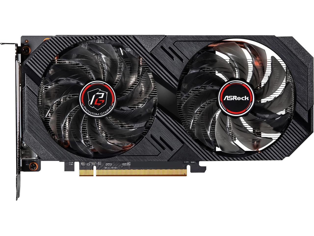 ASRock Phantom Gaming D Radeon RX 6500 XT 4GB GDDR6 PCI Express 4.0 Video Card RX6500XT PGD 4GO 1