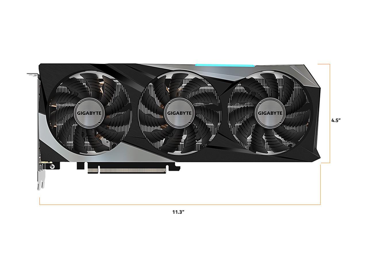 GIGABYTE Gaming GeForce RTX 3070 8GB GDDR6 PCI Express 4.0 x16 ATX Video Card GV-N3070GAMING OC-8GD (rev. 2.0) 3