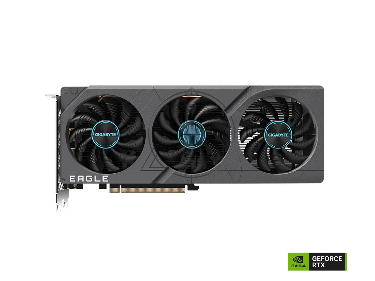 GIGABYTE GeForce RTX 4060 EAGLE OC 8G Graphics Card, 3x WINDFORCE Fans, 8GB 128-bit GDDR6, GV-N4060EAGLE OC-8GD Video Card 2