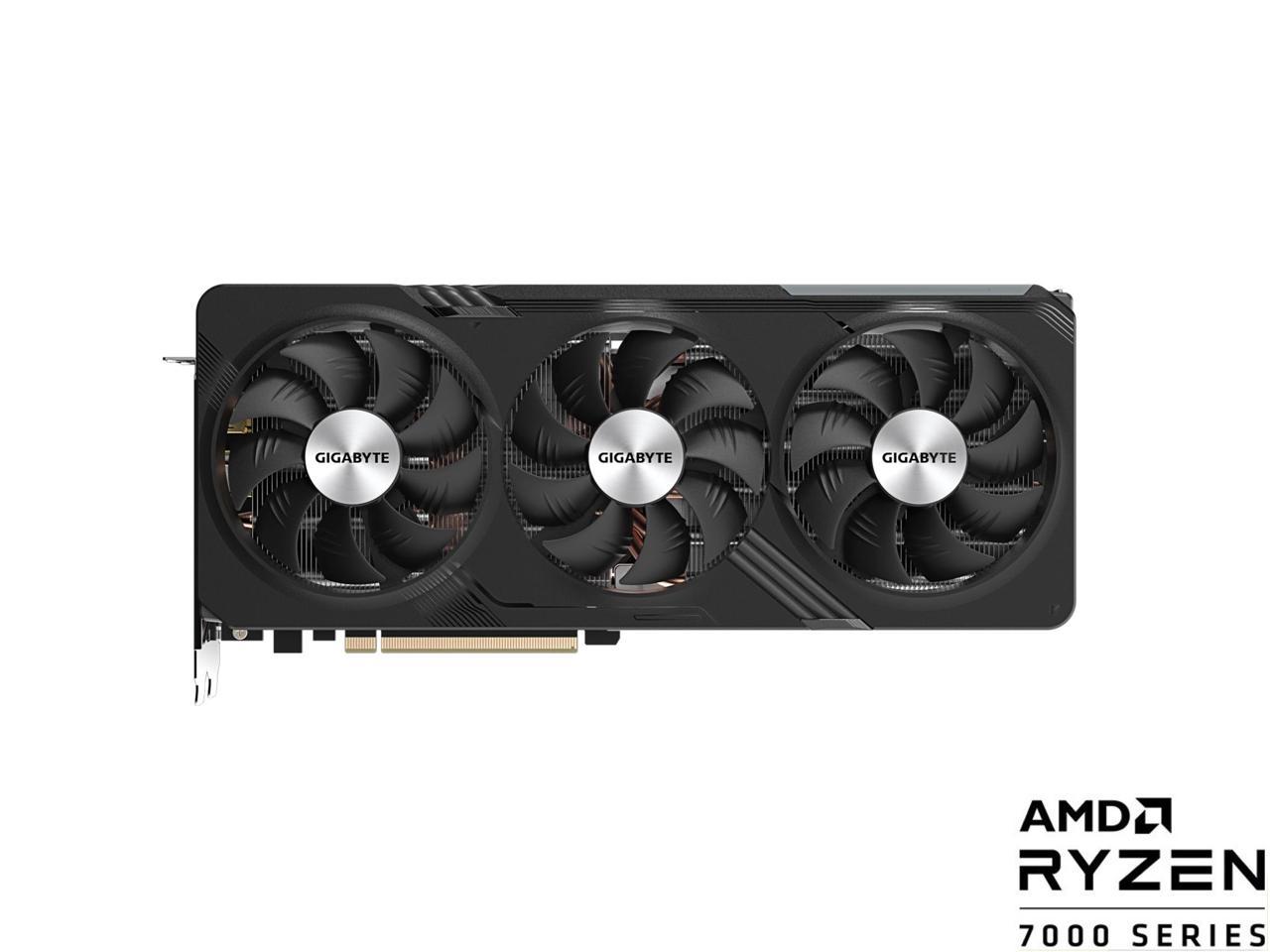 GIGABYTE Radeon RX 7700 XT GAMING OC 12G Graphics Card, 3x WINDFORCE Fans 12GB 192-bit GDDR6, GV-R77XTGAMING OC-12GD Video Card 2