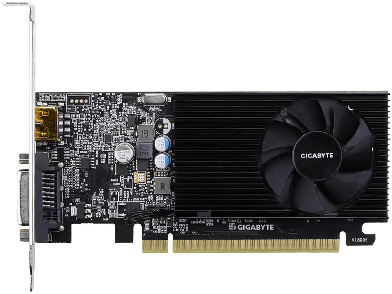 GIGABYTE GeForce GT 1030 2GB DDR4 Low Profile Video Card GV-N1030D4-2GL 1