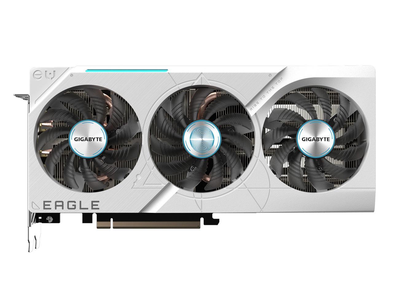 GIGABYTE GeForce RTX 4070 SUPER EAGLE OC ICE 12G Graphics Card, 3x WINDFORCE Fans, 12GB 192-bit GDDR6X, GV-N407SEAGLEOC ICE-12GD Video Card 1