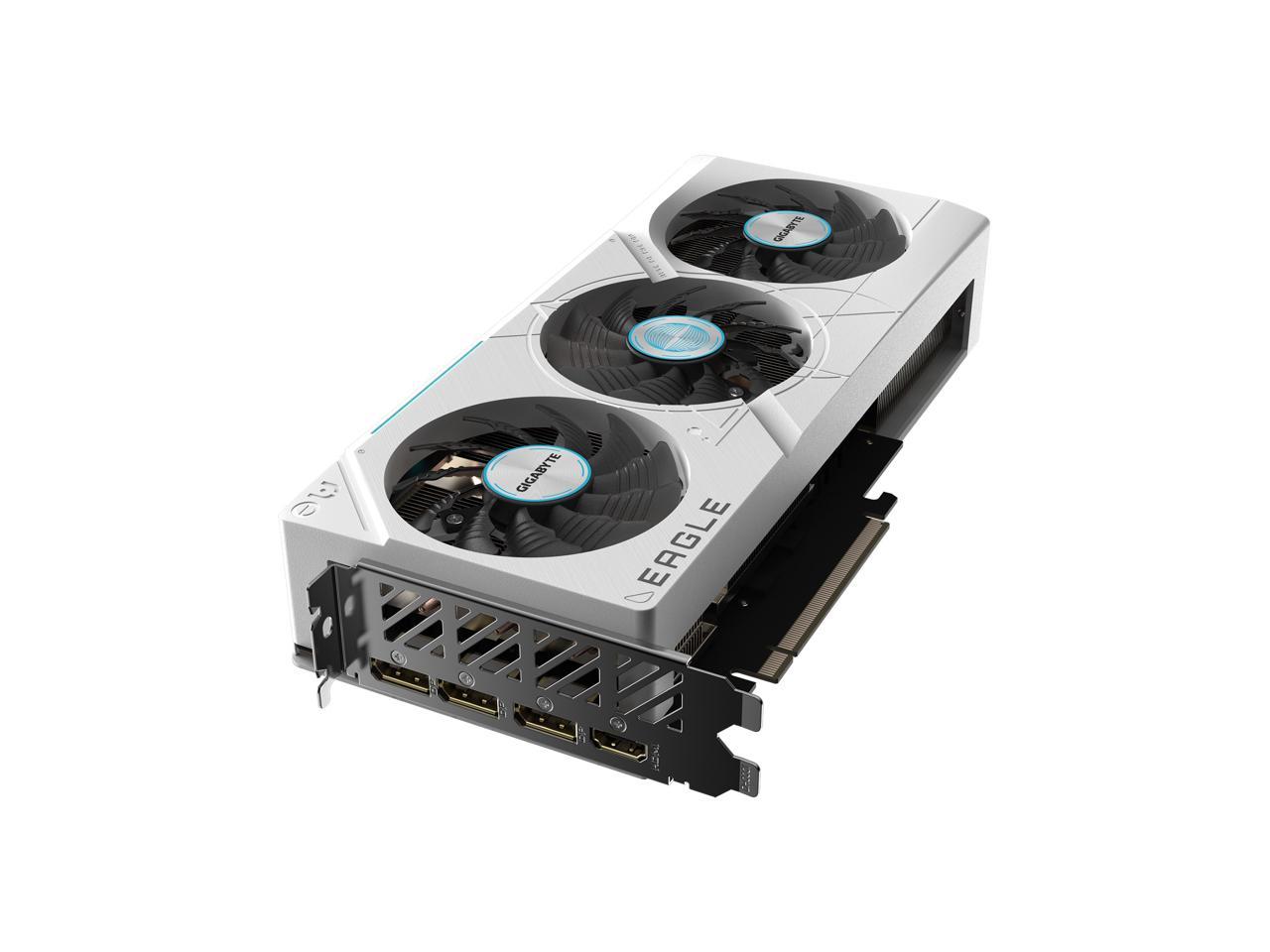 GIGABYTE GeForce RTX 4070 SUPER EAGLE OC ICE 12G Graphics Card, 3x WINDFORCE Fans, 12GB 192-bit GDDR6X, GV-N407SEAGLEOC ICE-12GD Video Card 3