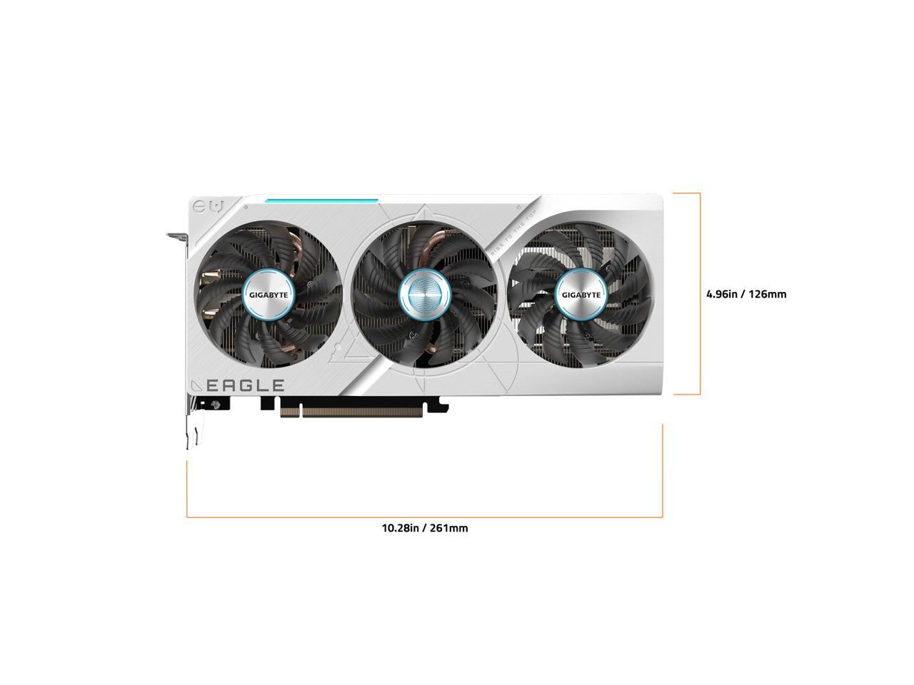 GIGABYTE GeForce RTX 4070 SUPER EAGLE OC ICE 12G Graphics Card, 3x WINDFORCE Fans, 12GB 192-bit GDDR6X, GV-N407SEAGLEOC ICE-12GD Video Card 5