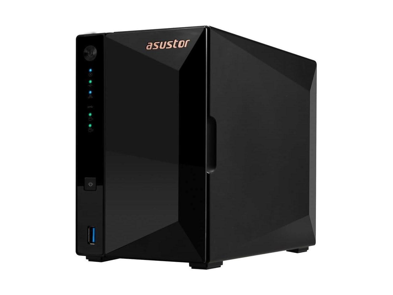 Asustor AS3302T v2 Drivestor 2 Pro Gen2 2 Bay NAS, Quad-Core 1.7GHz CPU, 2.5Gbe Port, 2GB DDR4 (Diskless) 1