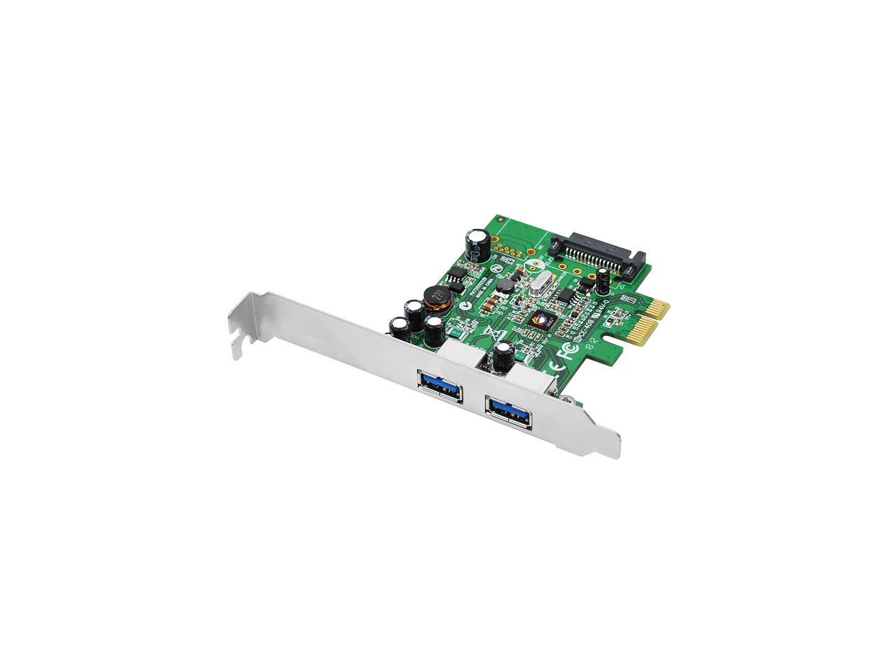 SIIG DP 2-Port USB 3.0 PCIe Model JU-P20612-S1 1