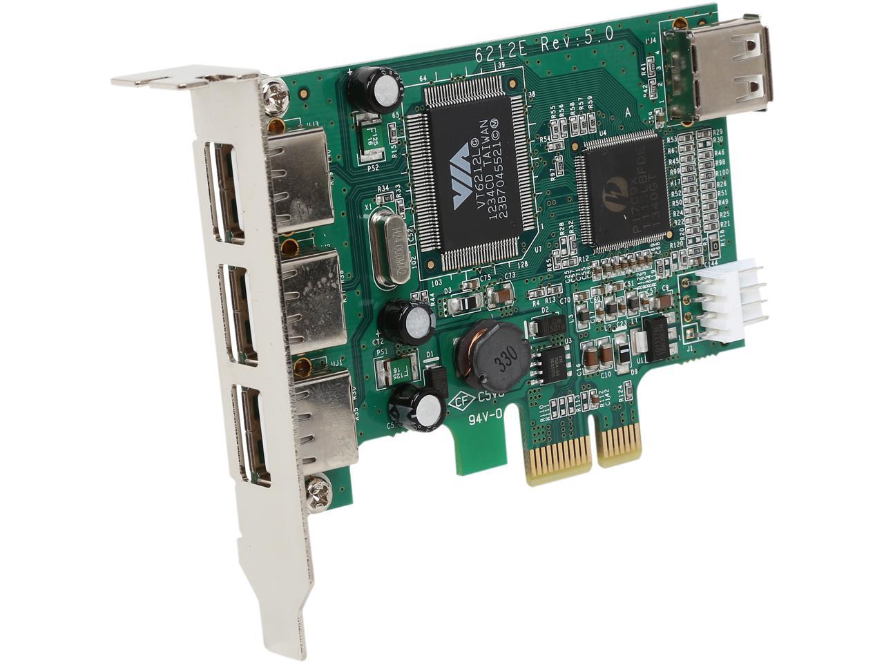 StarTech PEXUSB4DP 4 Port PCI Express Low Profile High Speed USB Card - PCIe USB 2.0 Card - PCI-E USB 2.0 Card 1