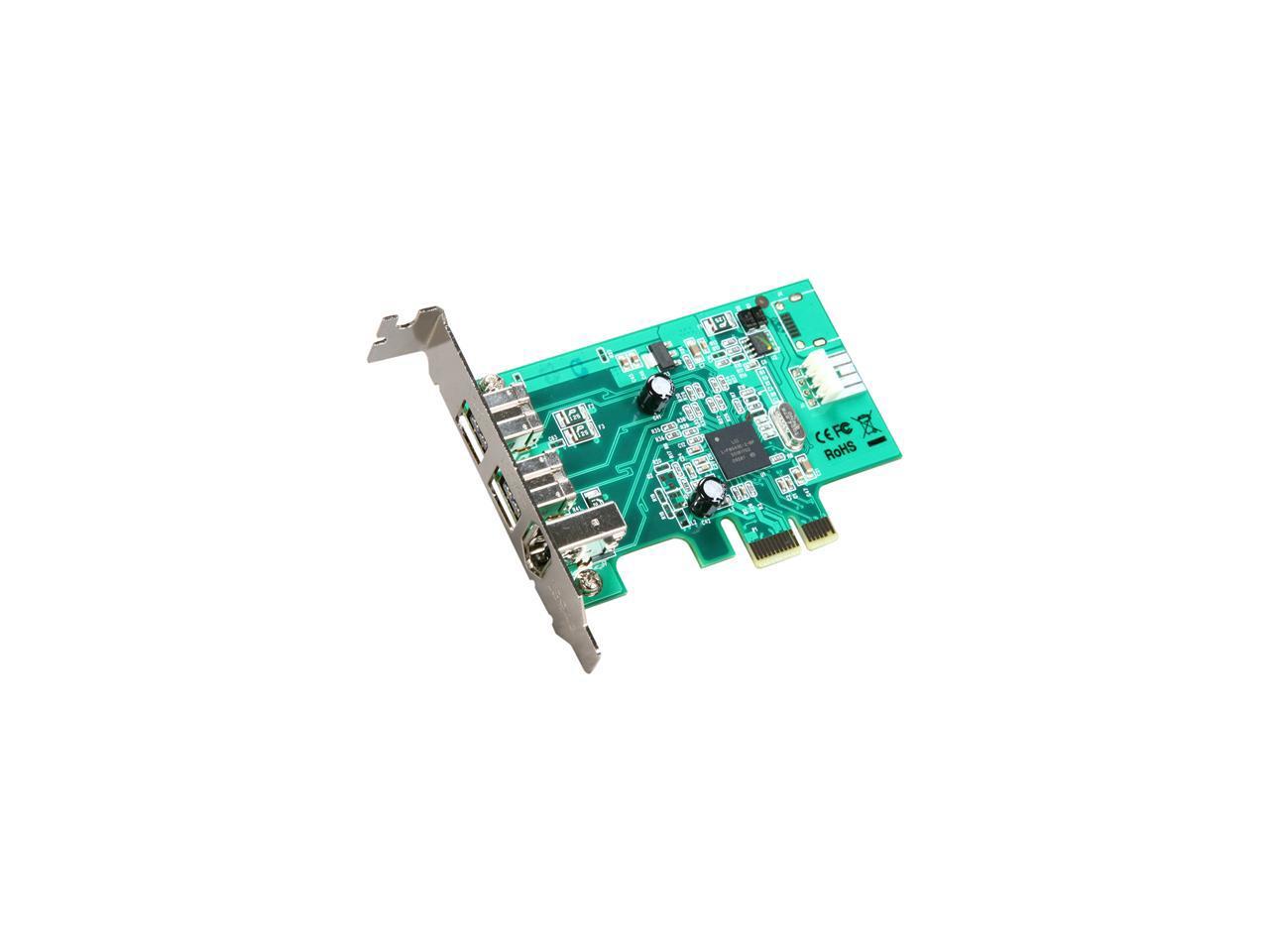 StarTech.com 3 Port 2b 1a Low Profile 1394 PCI Express FireWire Card Adapter Model PEX1394B3LP 1