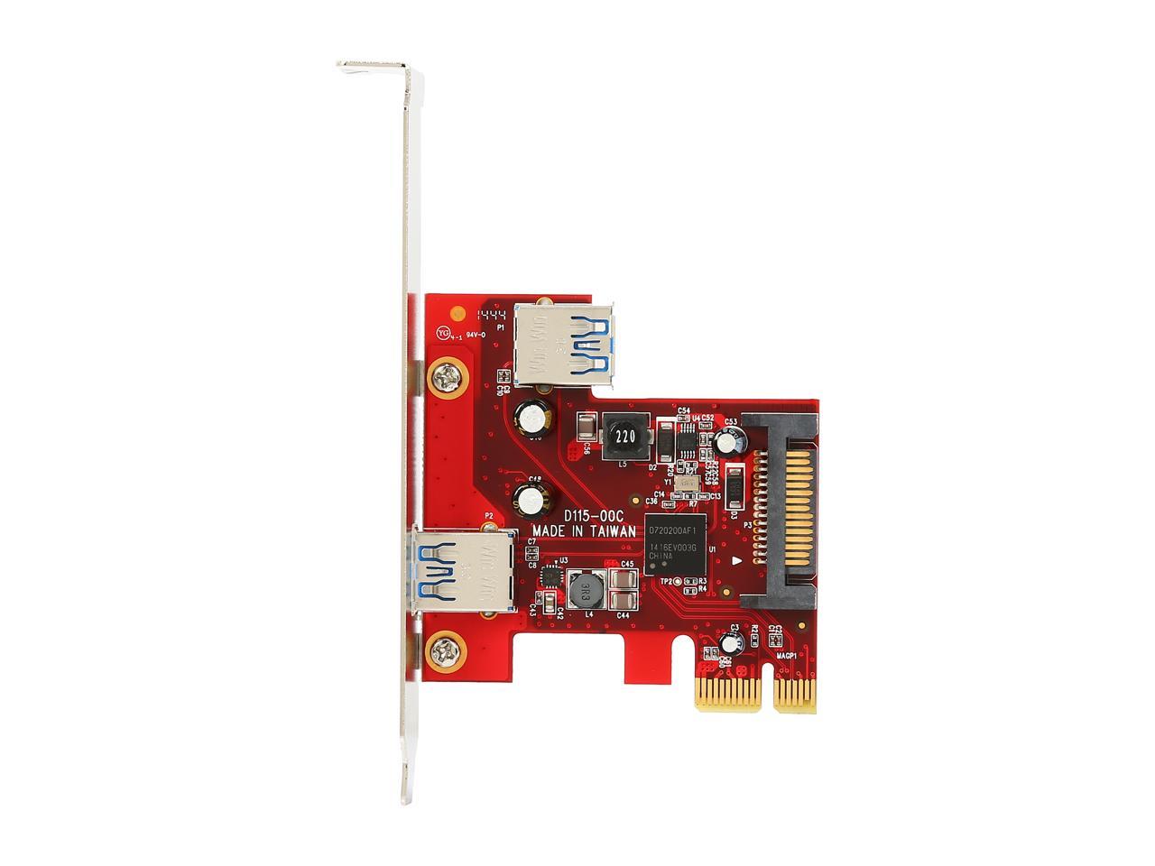 StarTech.com 2 port PCI Express SuperSpeed USB 3.0 Card Model PEXUSB3S11 3