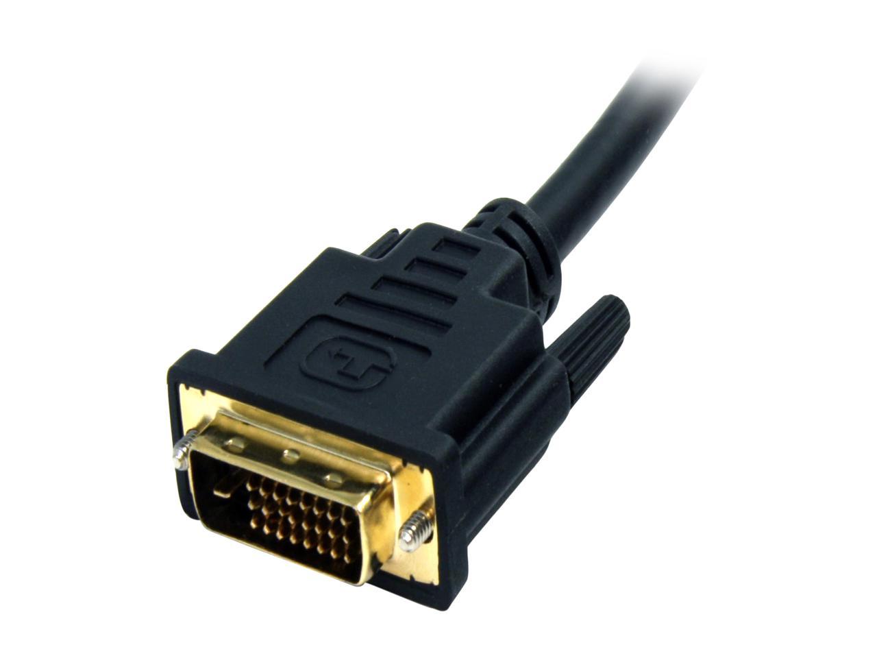 StarTech.com DP2DVI2MM6 6 ft. Black Connector A: 1 - DisplayPort (20-pin) Male
Connector B: 1 - DVI-D (25-pin) Male DisplayPort to DVI Cable Male to Male 2