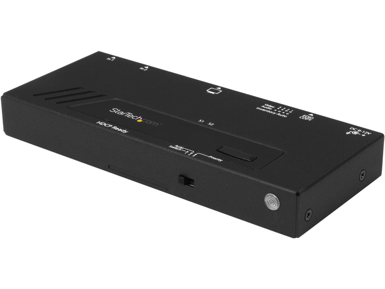 StarTech.com 2 Port HDMI Switch w/ Automatic and Priority Switching - 1080p VS221HDQ 1