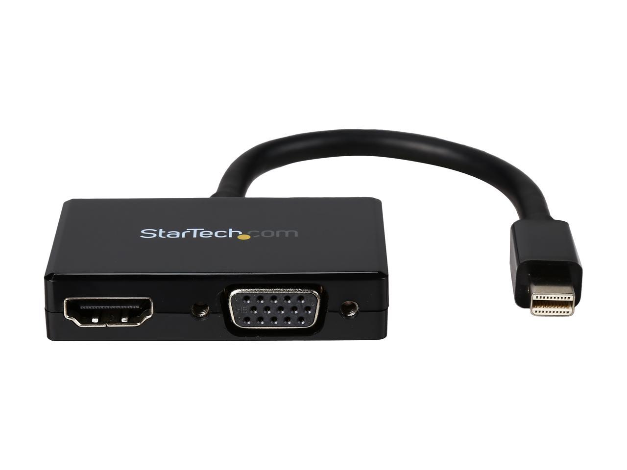 StarTech.com MDP2HDVGA Travel A/V adapter: 2-in-1 Mini DisplayPort to HDMI or VGA converter 2