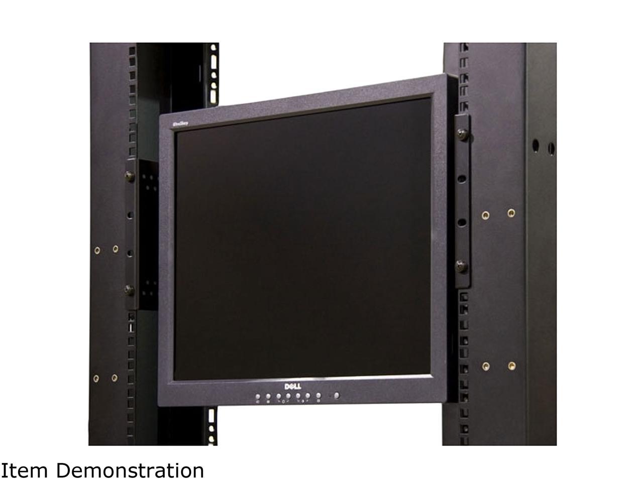 StarTech.com RKLCDBK 4U Universal VESA LCD Monitor Mounting Bracket for 19in Rack or Cabinet 4