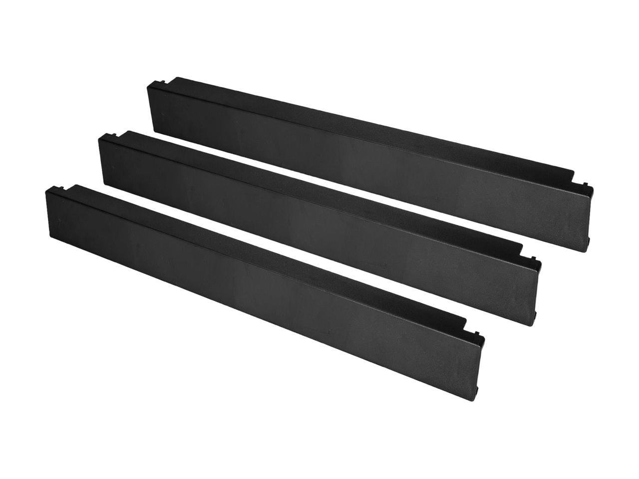 StarTech.com Blanking Panel - 10 Pack - 1U - 19 in - Steel - Black - Blank Rack Panel - Filler Panel - Rack Mount Panel 3