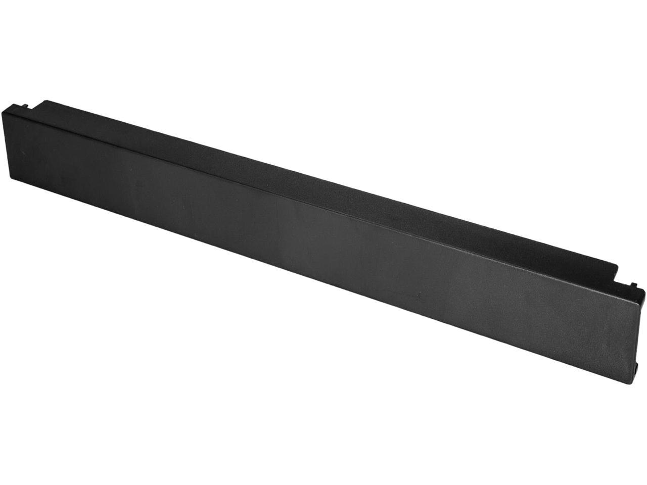 StarTech.com Blanking Panel - 10 Pack - 1U - 19 in - Steel - Black - Blank Rack Panel - Filler Panel - Rack Mount Panel 1