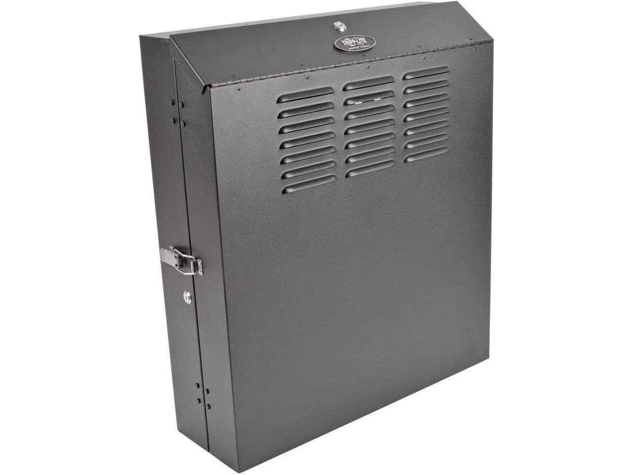 Tripp Lite SmartRack 4U Low-Profile Vertical-Mount Switch-Depth Wall-Mount Rack Enclosure Cabinet 3