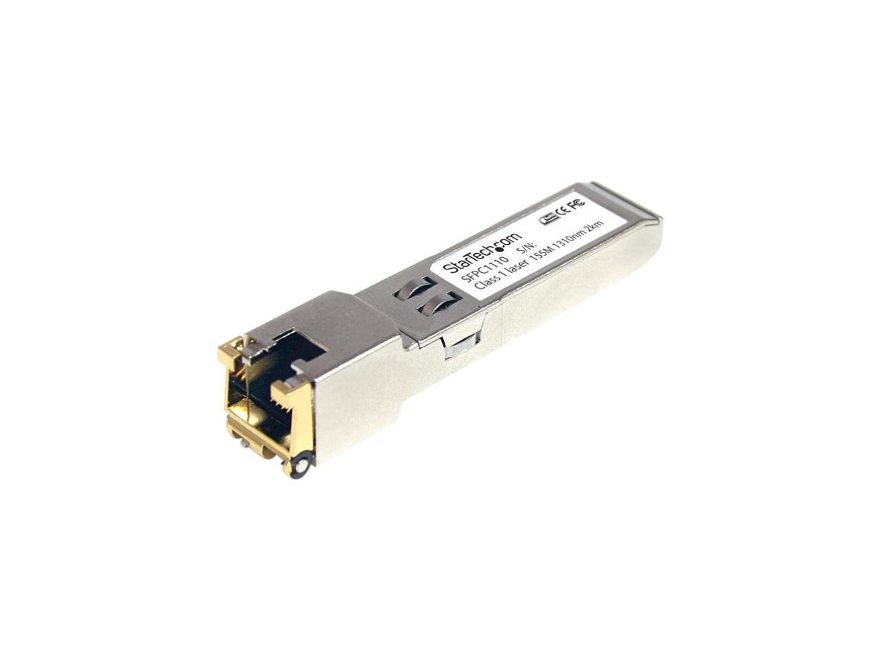 StarTech SFPC1110 Cisco Compatible Gigabit RJ45 Copper SFP Transceiver Module 1