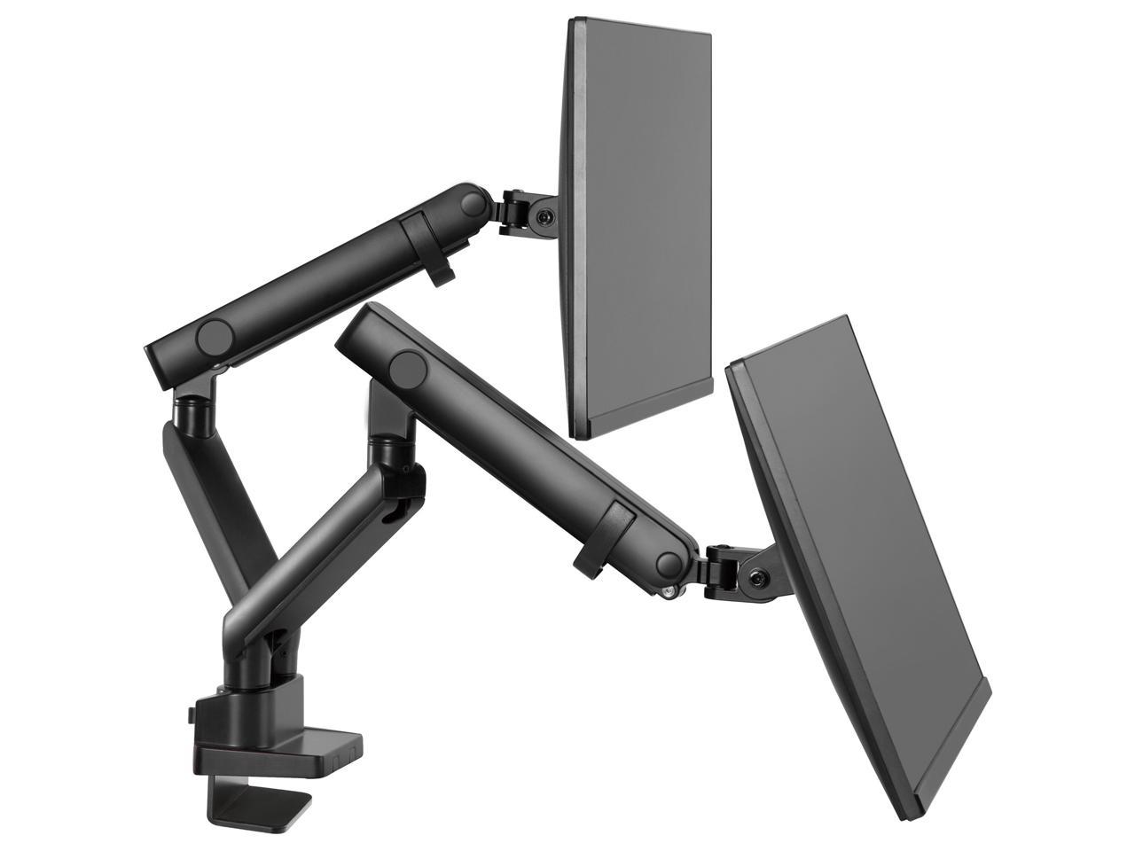 Amer Networks - HYDRA2B - Amer Mounting Arm for Curved Screen Display, Flat Panel Display - Matte Black - 2 Display(s) 5