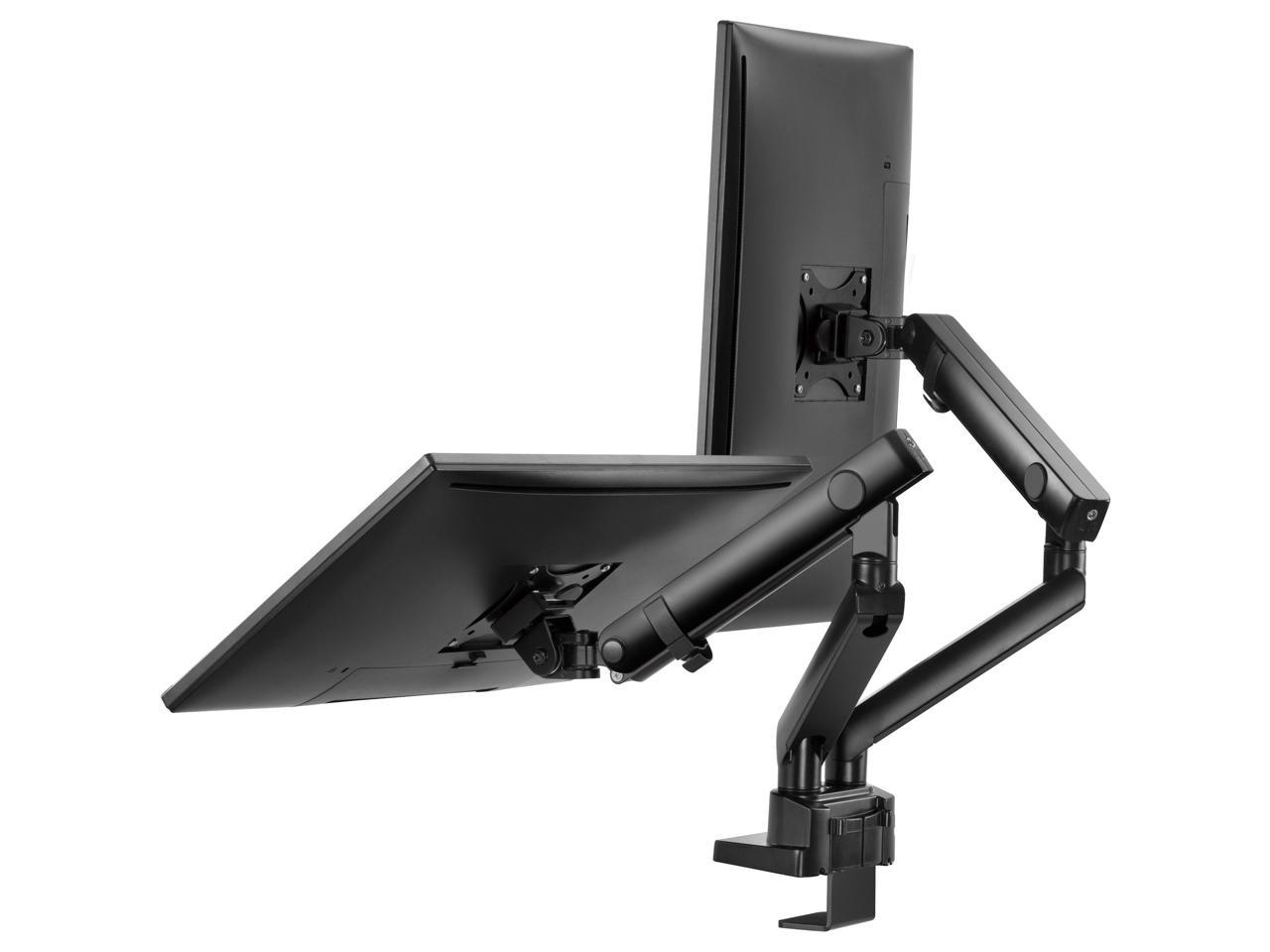 Amer Networks - HYDRA2B - Amer Mounting Arm for Curved Screen Display, Flat Panel Display - Matte Black - 2 Display(s) 1