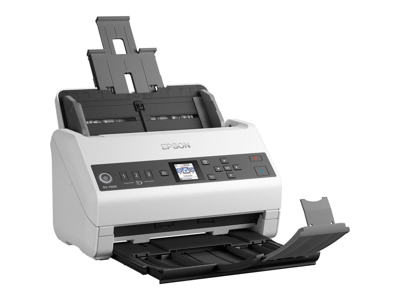 Epson DS-730N 600dpi 40ppm Duplex Document Scanner B11B259201 1