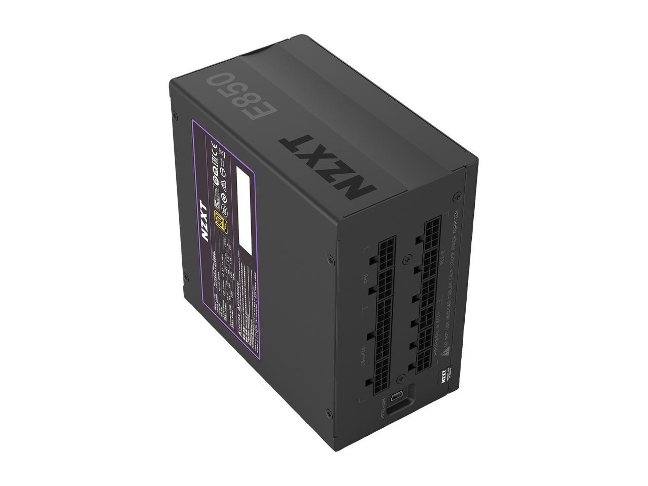 NZXT E850 - 850-Watt ATX Gaming Power Supply (PSU) - Fully Modular Design - 80 Plus Gold Certified - Silent Operation - Digital Voltage and Temperature Monitoring - 10 Year Warranty 3