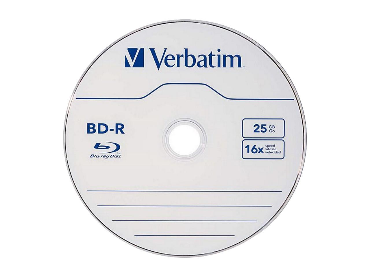 Verbatim 25GB 6X BD-R 50 Packs Disc Model 98397 2