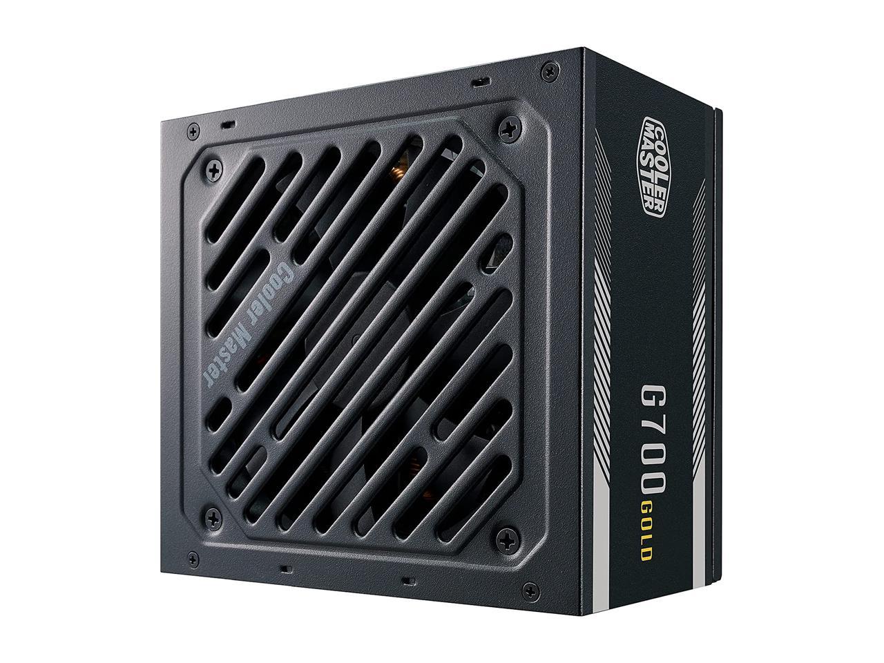 Cooler Master G700 Gold Power Supply, 700W 80+ Gold Efficiency, Intel ATX Version 2.52, Fixed Flat Black Cables. Quiet HDB Fan, 5 Year Warranty 3