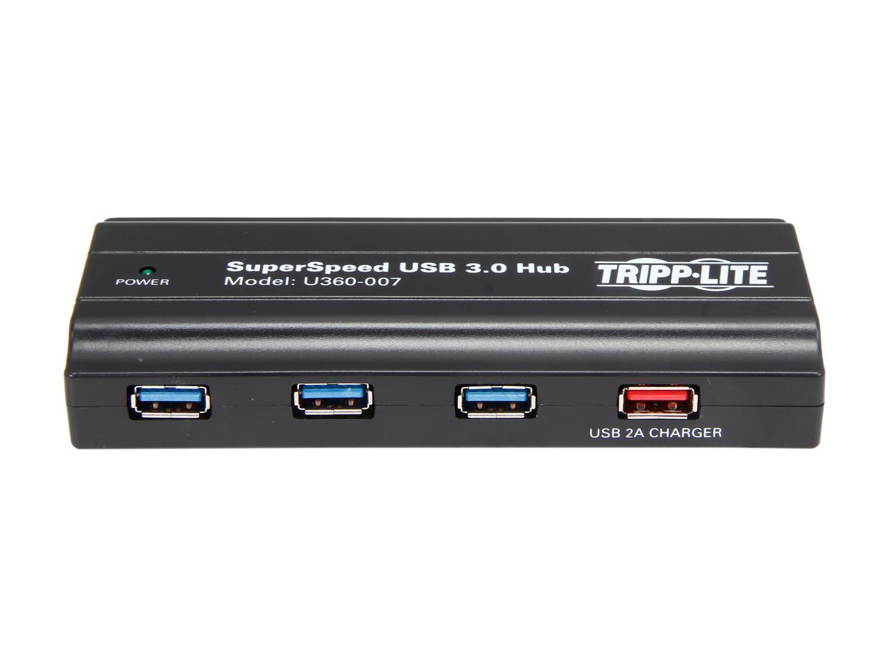 Tripp Lite 7-Port USB 3.0 Hub SuperSpeed with Dedicated 2A USB Charging iPad Tablet - USB - External - 8 USB Port(s) - 7 USB 3.0 Port(s) 2