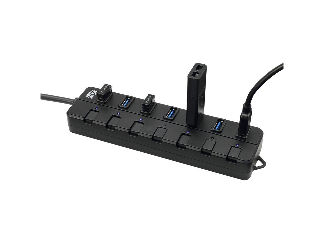 Adesso AUH-3070P 7-Port USB 3.0 Hub with Individual Power Switch & Power Adapter 2