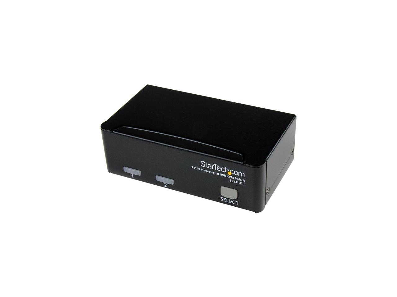 StarTech.com SV231USB 2 Port Professional USB KVM Switch Kit with Cable 1