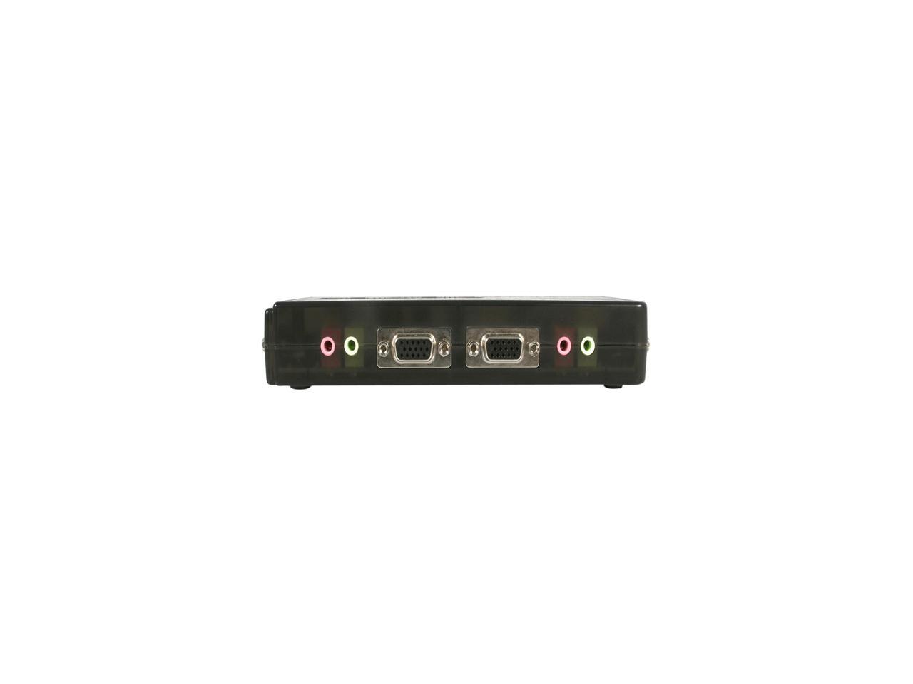 StarTech.com SV411KUSB 4 Port Mini USB KVM Kit with Cables and Audio Switching 2