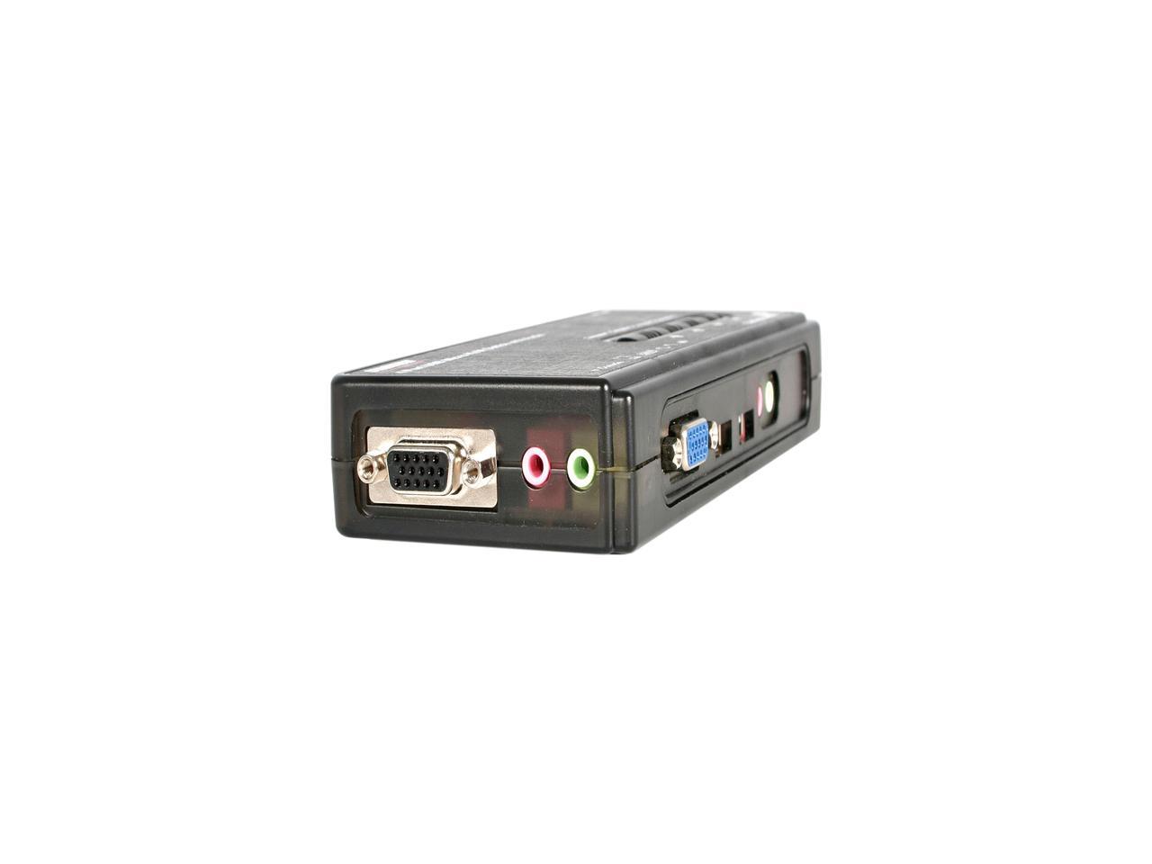 StarTech.com SV411KUSB 4 Port Mini USB KVM Kit with Cables and Audio Switching 3