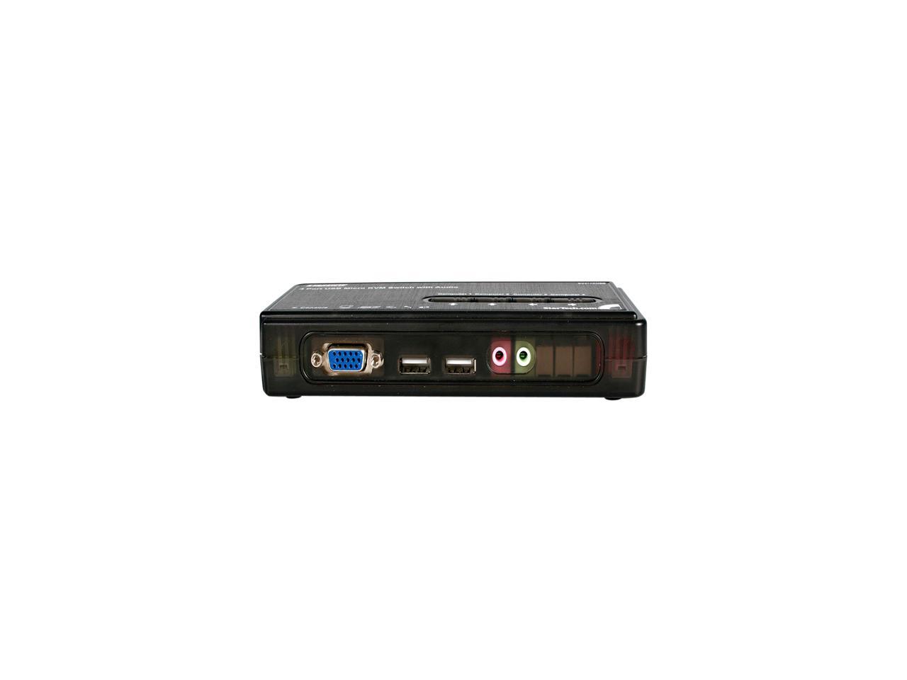 StarTech.com SV411KUSB 4 Port Mini USB KVM Kit with Cables and Audio Switching 5