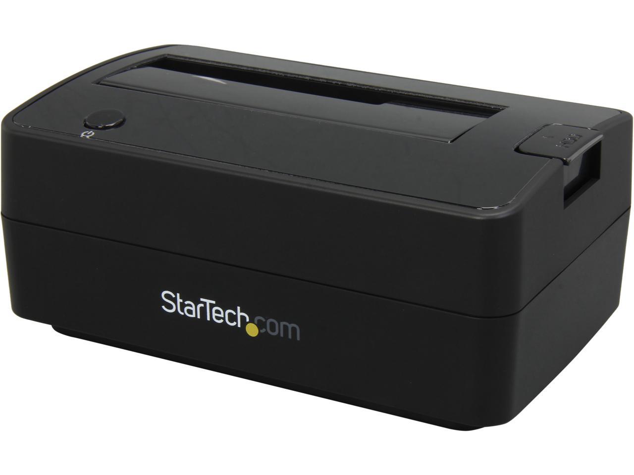 StarTech.com SATDOCKU3S Plastic 2.5" & 3.5" Black SATA Hard Drive Docking Station for 2.5/3.5 HDD 1