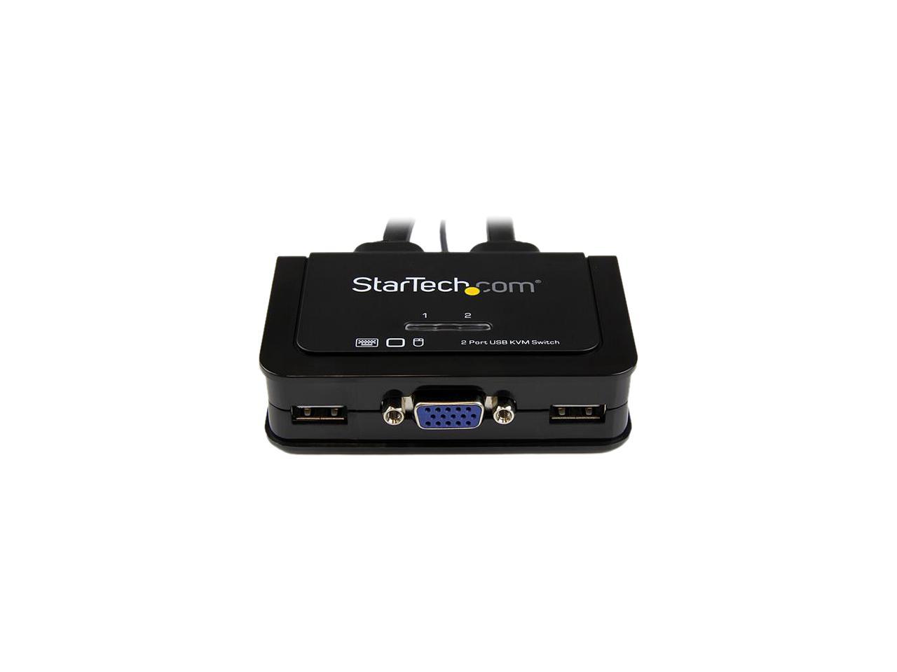 StarTech.com 2 Port USB VGA Cable KVM Switch - USB Powered with Remote Switch 2