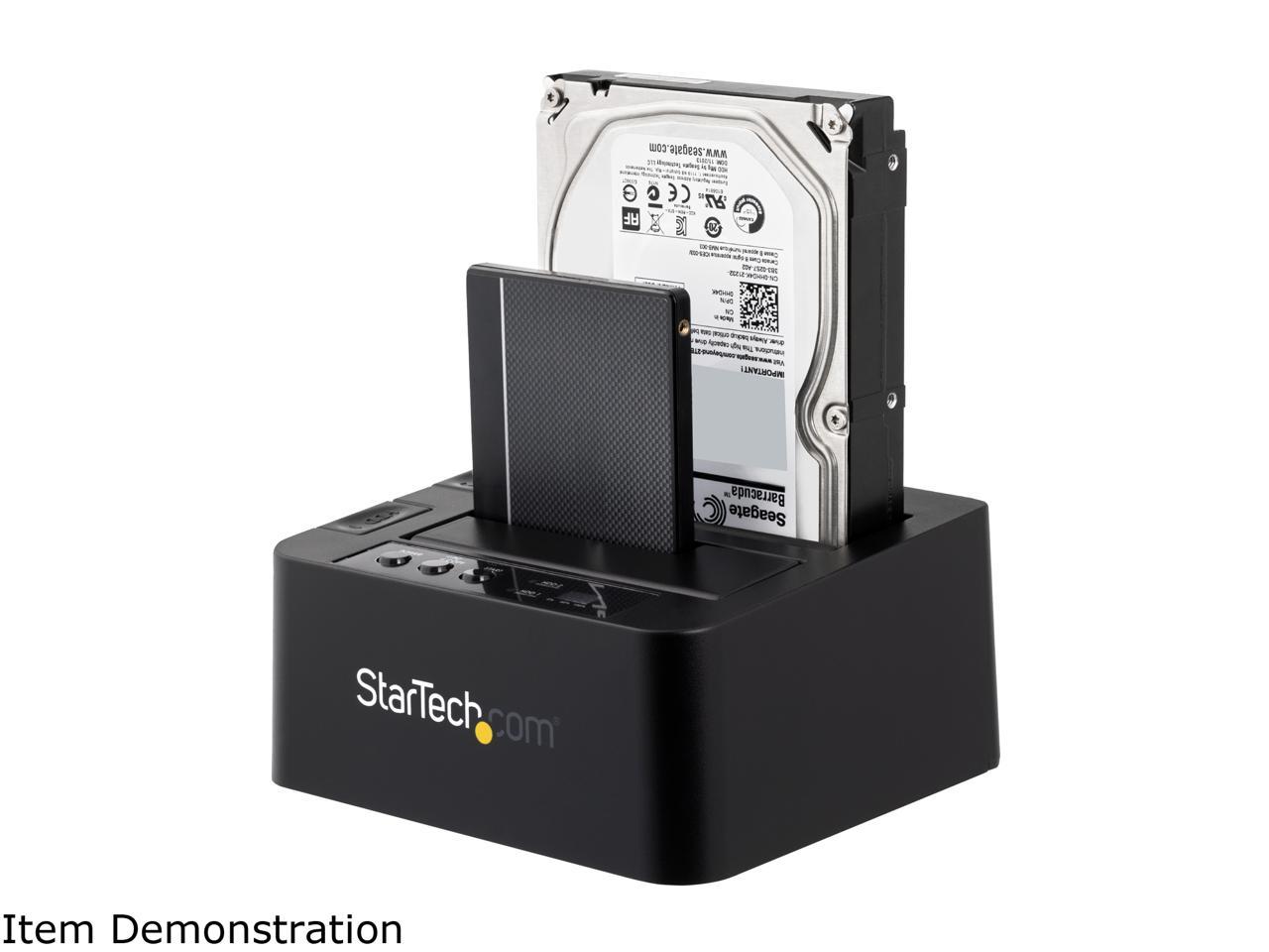 StarTech.com SDOCK2U313R USB 3.1 (10Gbps) Standalone Duplicator Dock for 2.5" & 3.5" SATA SSD / HDD - with Fast-Speed Duplication up to 28GB/min 2