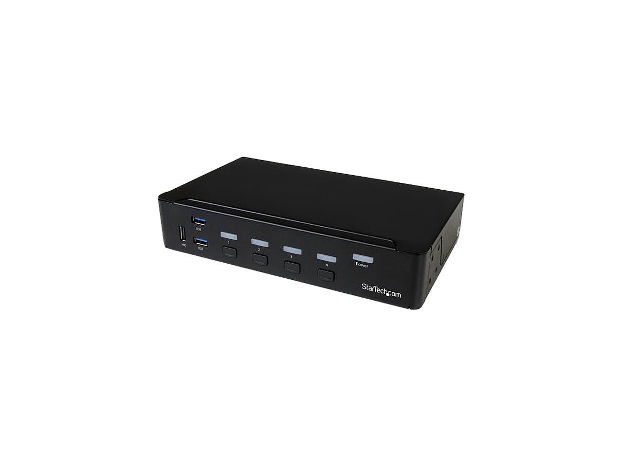 StarTech.com SV431HDU3A2 4-Port HDMI KVM Switch - Built-in USB 3.0 Hub for Peripheral Devices - 1080p 1