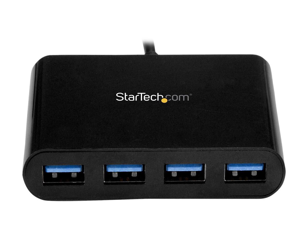 StarTech.com HB30C4AB USB C Hub - 4 Port USB C to USB-A (4x) - Bus Powered USB Hub - USB Type C to USB Hub - USB-C to USB - USB 3.1 Type C 2