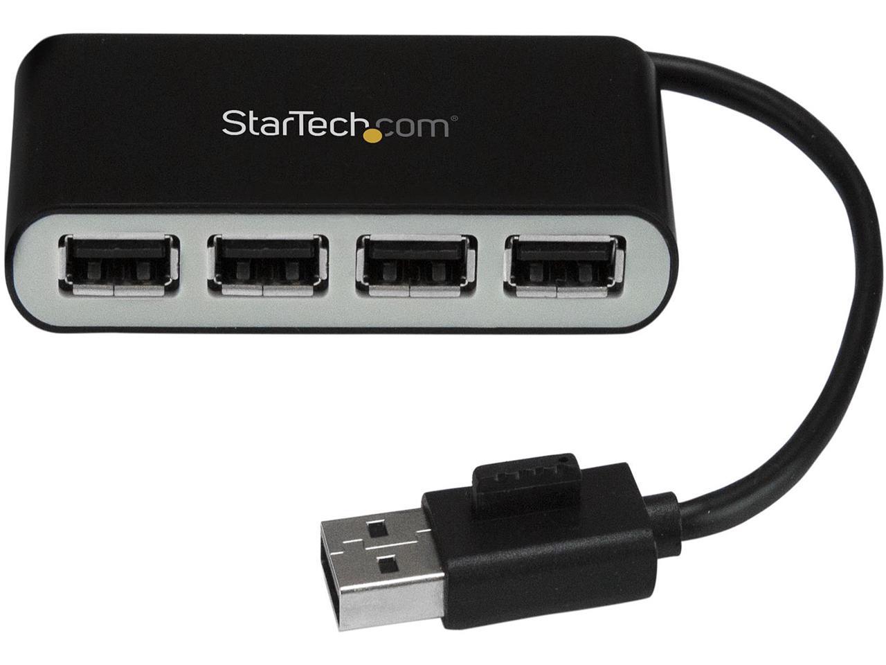 StarTech ST4200MINI2 4 Port USB Hub - 4 x USB 2.0 port - Bus Powered - USB Adapter - USB Splitter - Multi Port USB Hub - USB 2.0 Hub 1