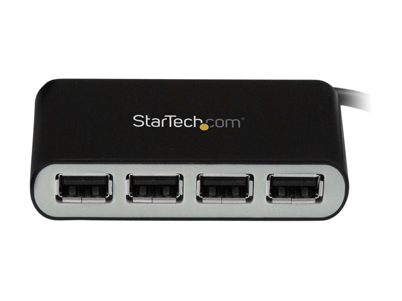 StarTech ST4200MINI2 4 Port USB Hub - 4 x USB 2.0 port - Bus Powered - USB Adapter - USB Splitter - Multi Port USB Hub - USB 2.0 Hub 2