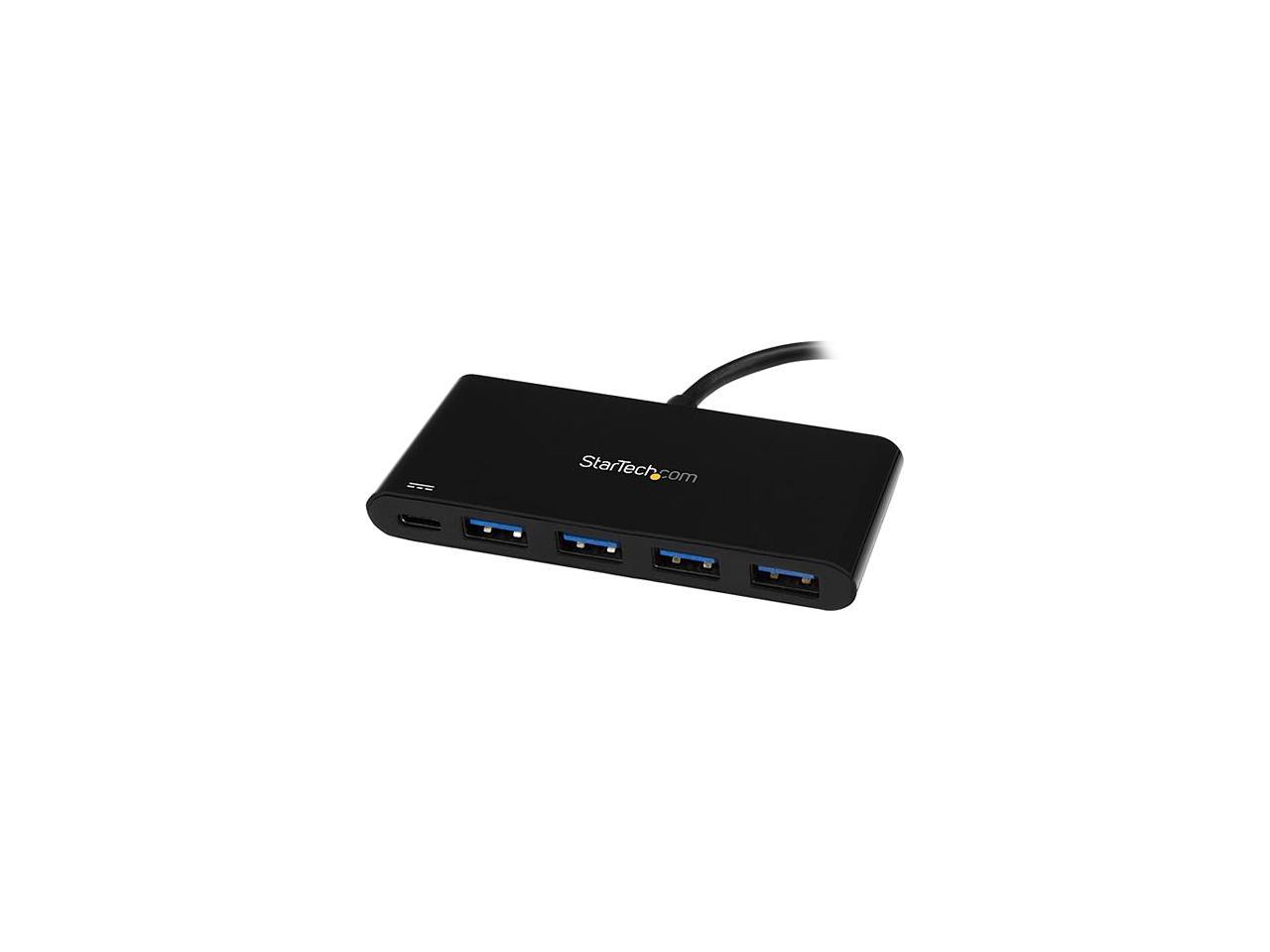 StarTech.com HB30C4AFPD 4 Port USB C Hub w/ Power Delivery - USB-C to 4x A - 4 Port USB Hub - USB 3.0 Hub - USB-C to USB Adapter - USB Multiport Hub 2