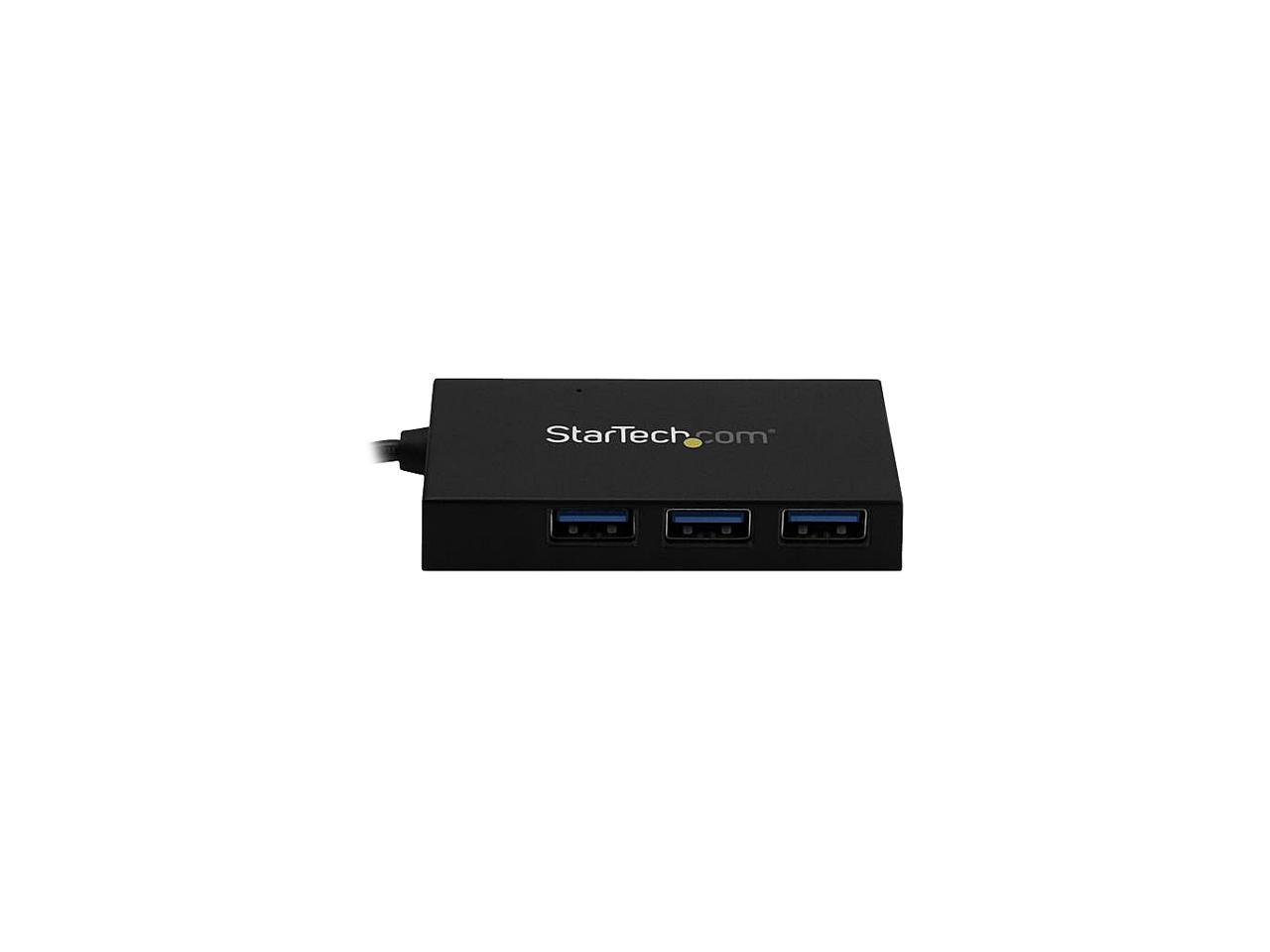 StarTech.com HB30A3A1CFB 4-Port USB Hub - USB 3.0 - USB-A to 3 x USB-A and 1 x USB-C 3